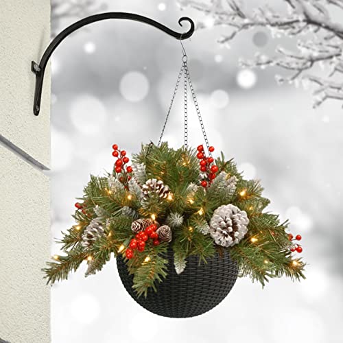 Algreen 14168 Wicker Basket Hanging Planter, Coffee, 10" X 7"H (Pack Of 2) #TOP4