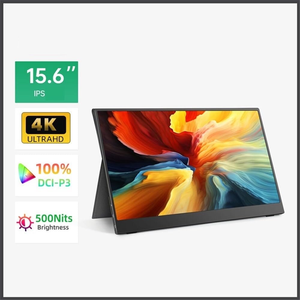 Home Gaming Rozszerzony przenośny monitor podróżny 500 nitów z ekranem 4K HDR 16: 9 15,6 cala do gier na telefon drugi ekran