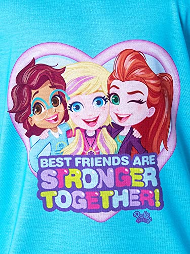 INTIMO Polly Pocket Little Girls' Best Friends Are Stronger Together Shirt and Shorts 2 PC Pajama Set3