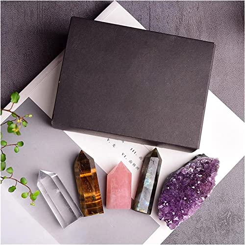 Piedras naturales en bruto con forma de prisma hexagonal para decoración de interiores 5
