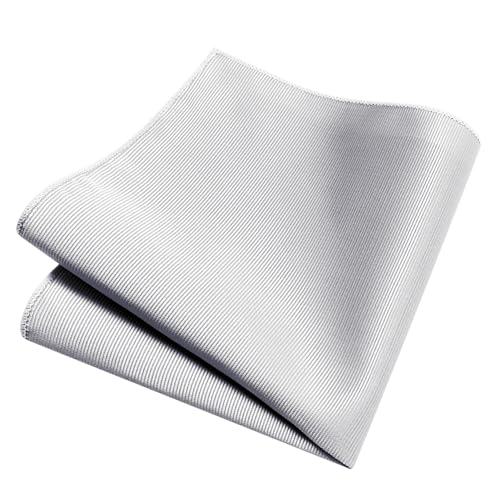 Image of GUSLESON 3.15 inch(8cm) Solid Color Necktie and Pocket Square Cufflinks Sets For Men + Gift Box
