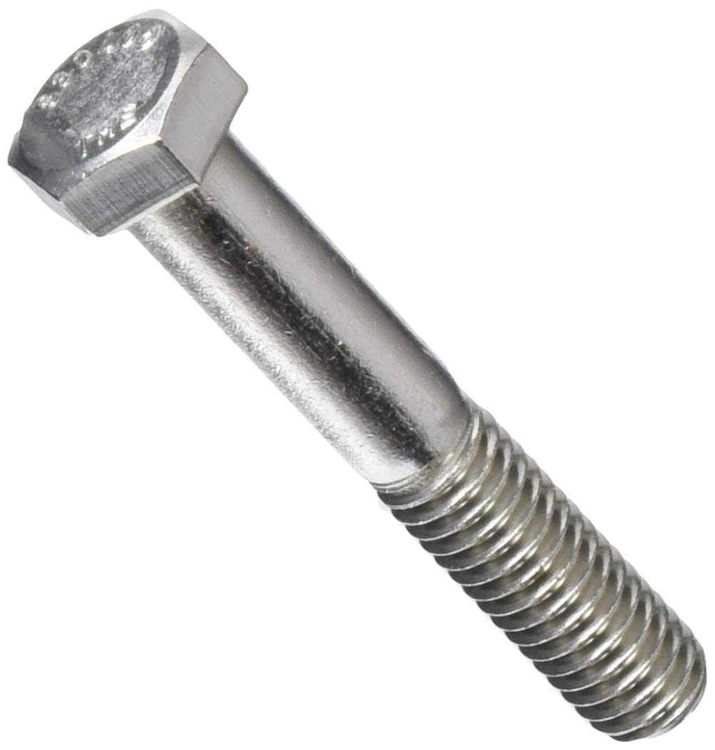 18-8 Stainless Steel Hex Head Screw, 3/8-16 Thread Size, 2-1/4 Long, Fully Threaded