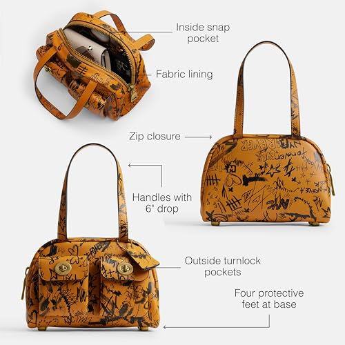 Coach The Originals Graffiti Print Twin Pocket Bag 20 - image 3