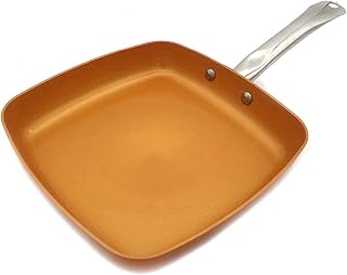 Zupa wielofunkcyjna 8/10 cala Pokrywa Non-Stick Smaży Wok Ceramiczne Ceramiczne Copper Smażenie Piekarnik Kuchenny Do Smażenia Sos Z Dishwasher Bezpieczne Bezpłatne Wyślij Gąbka wangYUEQ