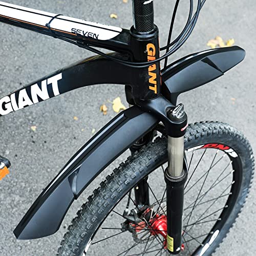 Schutzblech Set,Fahrrad Schutzbleche, Fahrradkotflügel 007 Fahrrad-Schlammkotflügel 24-29 Zoll Fahrrad-Schutzbleche Schmutzflügel Vorder-/Hinterradverwendung 1 Paar Bequeme Installationsfreigabe