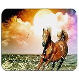 MERCHANDMANIA Alfombrilla Grande Caballo ARABE Raza Caballos Mousepad Raton