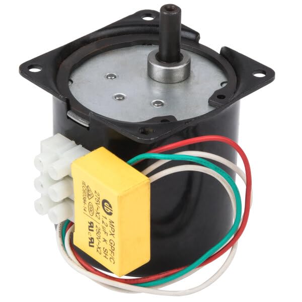 Replacement Motor for Carnival King and Grand Slam Hot Dog Roller Grills, 120V, 60Hz, 2.5x2.375x3.125 Inch