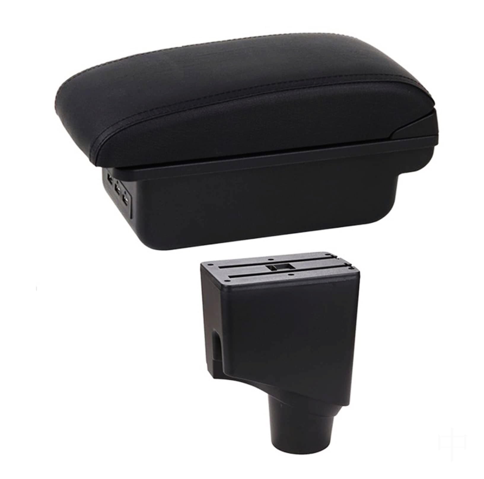 NVCPHGEDEK Car Armrest Storage Box Compatible with Toyota For Yaris For Hybrid 2015-2021 Center Console Armrest Storage For Box with USB Interface
