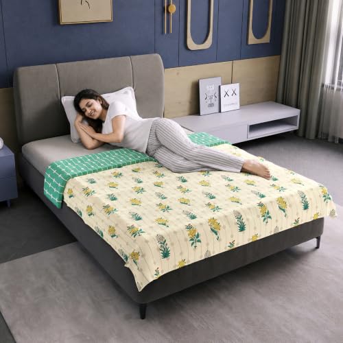 Image of Divine Casa Microfiber Reversible Single Bed Dohar 120 GSM | Soft Lightweight AC Dohar | All Season Reversible Bedding | Breathable & Skin Friendly | Machine Washable | 210 x 140 cm