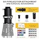 Godox SA-17 Bowens Mount Adapter Kit für Godox SA-P Projektion Befestigung an Bowens Mount LED Dauerlicht, Godox SA-06 Iris+Godox SA-09-001+Godox SA-10+Godox SA-11C+Godox SA-1T