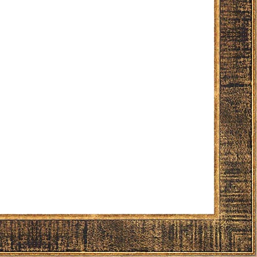 CountryArtHouse Picture Frame Moulding (Wood) 100ft bundle - Distressed/Aged Black Finish - 1.625