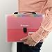 SummerZee Plastic Expanding Accordion Folders, Letter Size Portable Document Holder, A4 File Organizer, 13 Pockets-Handle