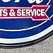 American Art Decor LED Neon Rope Wall Sign - Battery & USB Powered - Vintage Room Decor - Retro Lights for Bar, Man Cave, Garage, Game Room & More (Genuine Ford Parts & Service, 9.5
