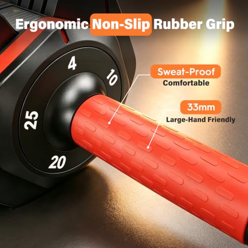 Image of FEIERDUN Adjustable Dumbbell Set, Weight Set for Home Gym, 5 /10-in-1 Free Weight Adjustable Dumbbells, Single Hand Twist Adjust with Non-Slip Handles, 90% Space Saving Strength Training for both Men&Women