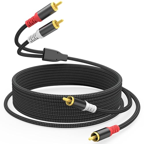 Câble audio stéréo pour home cinéma et haut-parleurs éliminant les bruits parasites