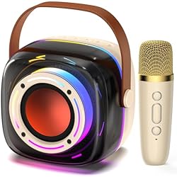 MS75 & D33T Karaoke Machine Combo - Portable Bluetooth Speakers With Microphone For Adults Kids B 358597