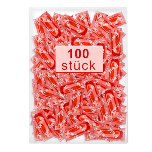 Kondome Männer 100 Stück Packung, Condoms für Männer, Natürlich und Gefühlsecht, Kondome Länger Sex Durchhalten, aus Latex, Ultradünne Wand - 53 mm breite, Sie das Ultimative Genusserlebnis