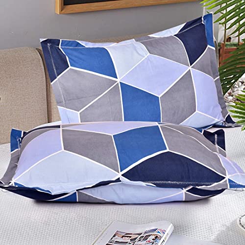 Image of Amazon Brand - Umi Super Soft Brushed Microfiber Cotton Pillow Covers, 2 Piece Pillow Covers(Not Pillow),Flange on Edges Pillow Covers 17X27(inches) 43X68(CM)