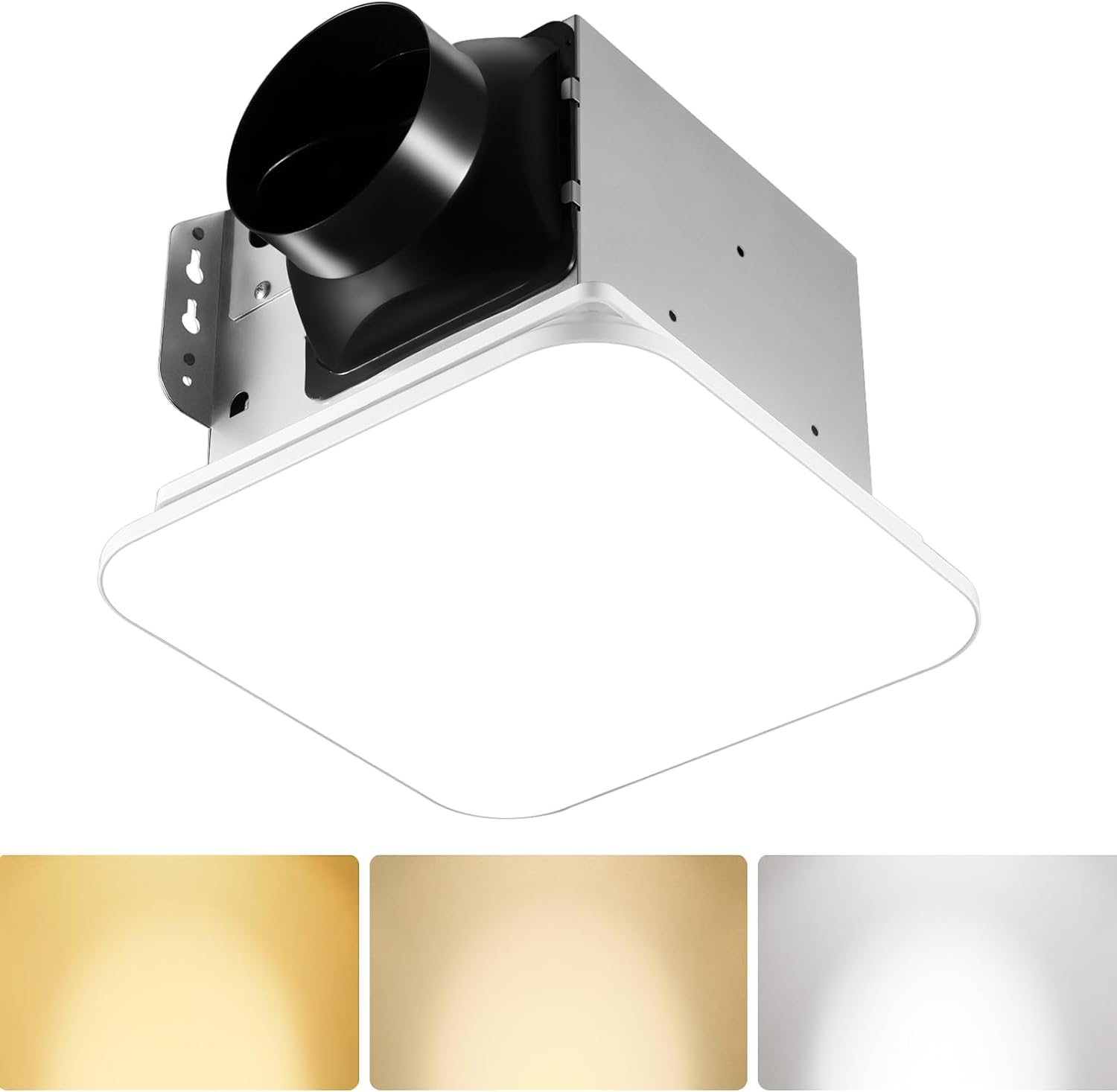 Photo 1 of  Bathroom Exhaust Fan with Light 3000K/4000K/5500K Ceiling Mount Household Ventilation Fan Light Combo 