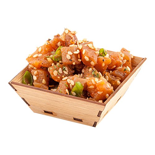 Image of Restaurantware 1.5 Ounce Appetizer Cups 100 Square Mini Dessert Cups - Durable Disposable Bamboo Tasting Bowls Sustainable For Snacks And Samples