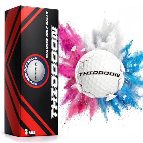 THIODOON 3 Pack Gender Reveal Exploding Golf Balls Prank Golf Balls Funny Joke for Golfers Best Gift for Expecting Parents 3 Piece SetBlue Pink White