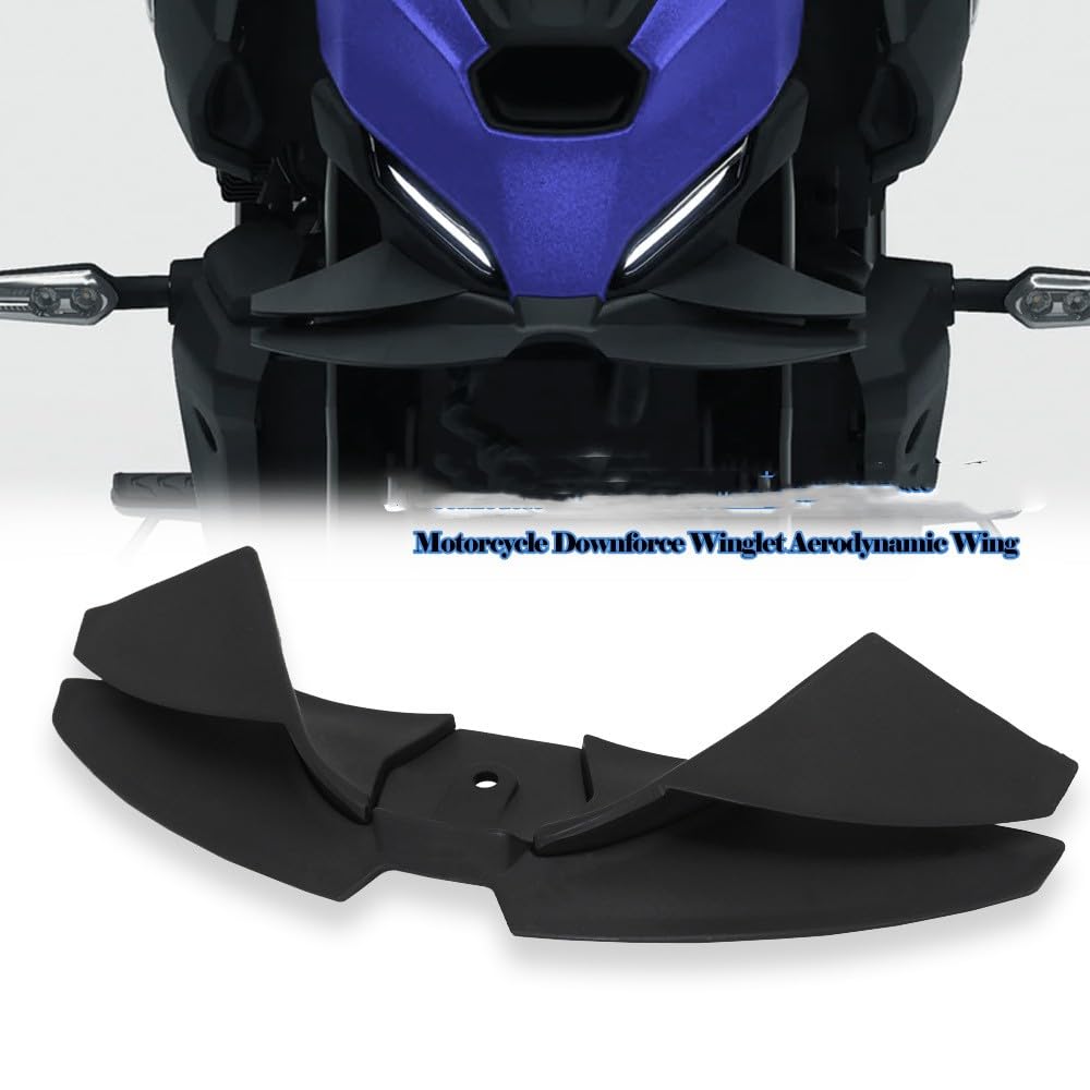Aileron aérodynamique pour Moto Aile éolienne pour Yamaha MT07 MT 07 2024 2025 Kit de Spoilers latéraux Avant Accessoires Spoiler Avant Carénage Conception légère