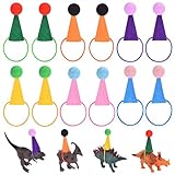 Qzakce Kleine Party Kegel Hut Mini Partyhüte Bunt Gefühlt Partyhut Dekoration für Geburtstage, Stofftiere, Spielzeuge, Kuscheltiere 12 Stück