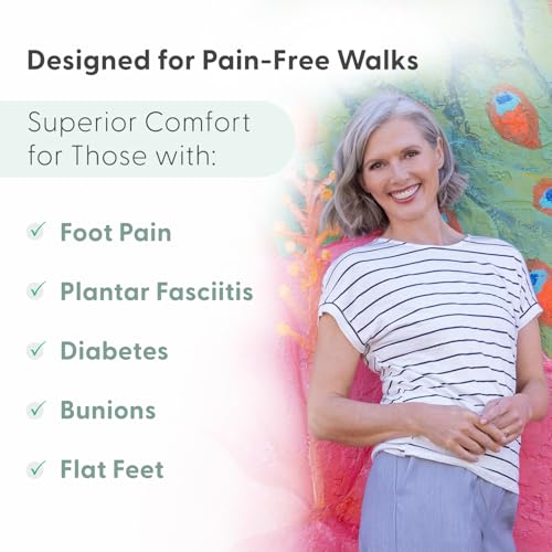 Orthofeet Women's Orthopedic Leather Stride Hands-Free Sneakers4