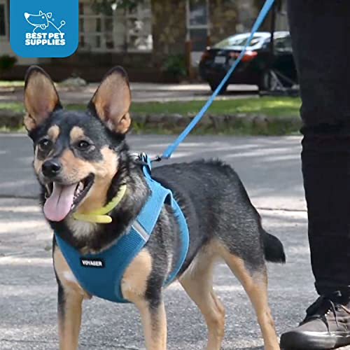 Image of Voyager Step-in Air All Weather Mesh Harness and Reflective 5 ft Dog Leash with Neoprene Handle for Small, Medium and Large Breed Puppies by Best Pet Supplies - Army Base, XXXS