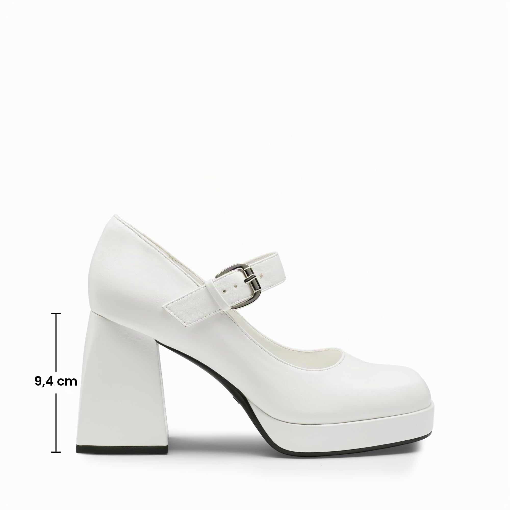 DREAM PAIRS Damen Mary Janes Pumps mit Blockabsatz, Plateau, Kleider, Brautschuhe Party