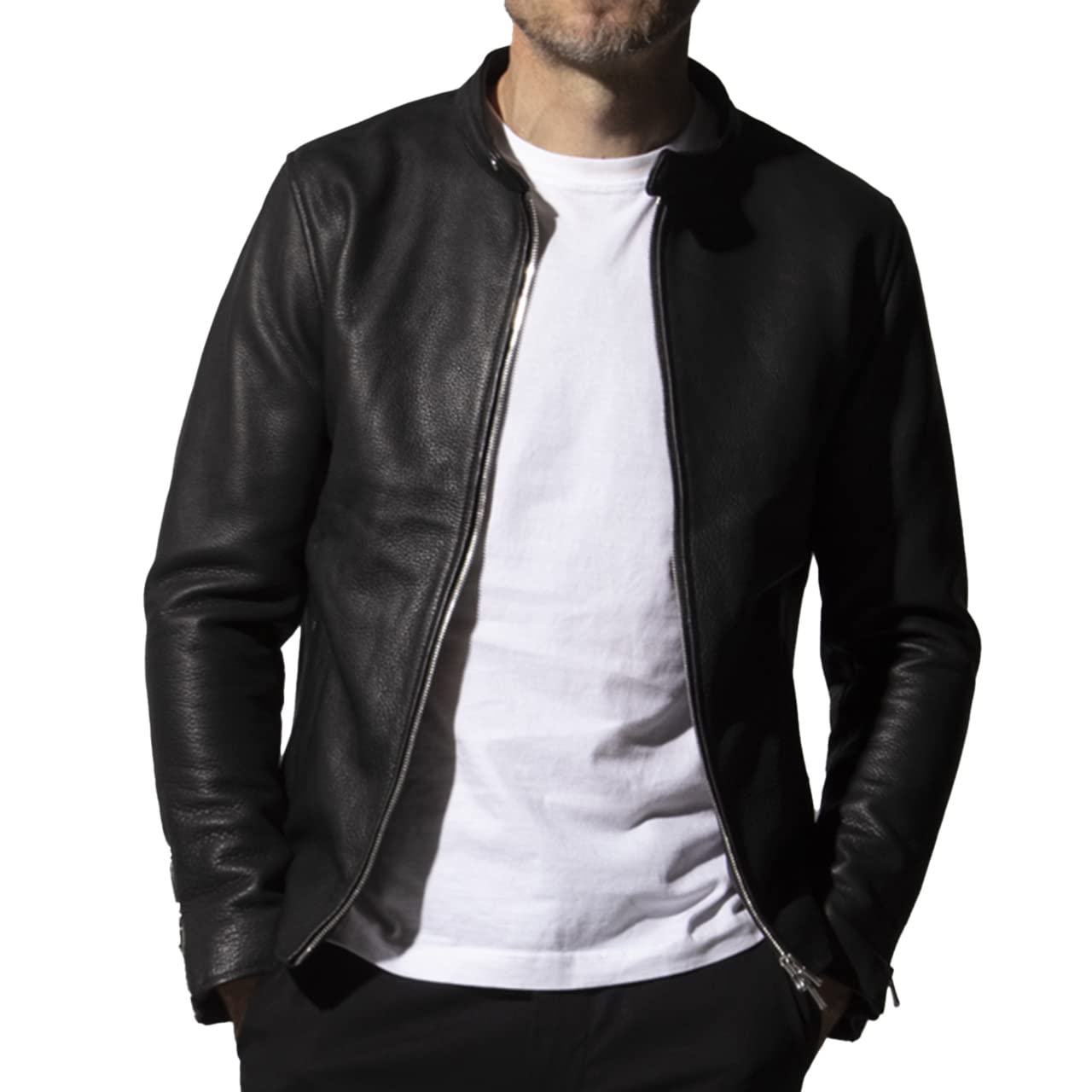 Amazon | (リューグープラス) LIUGOO PLUS 本革 シングルライダース