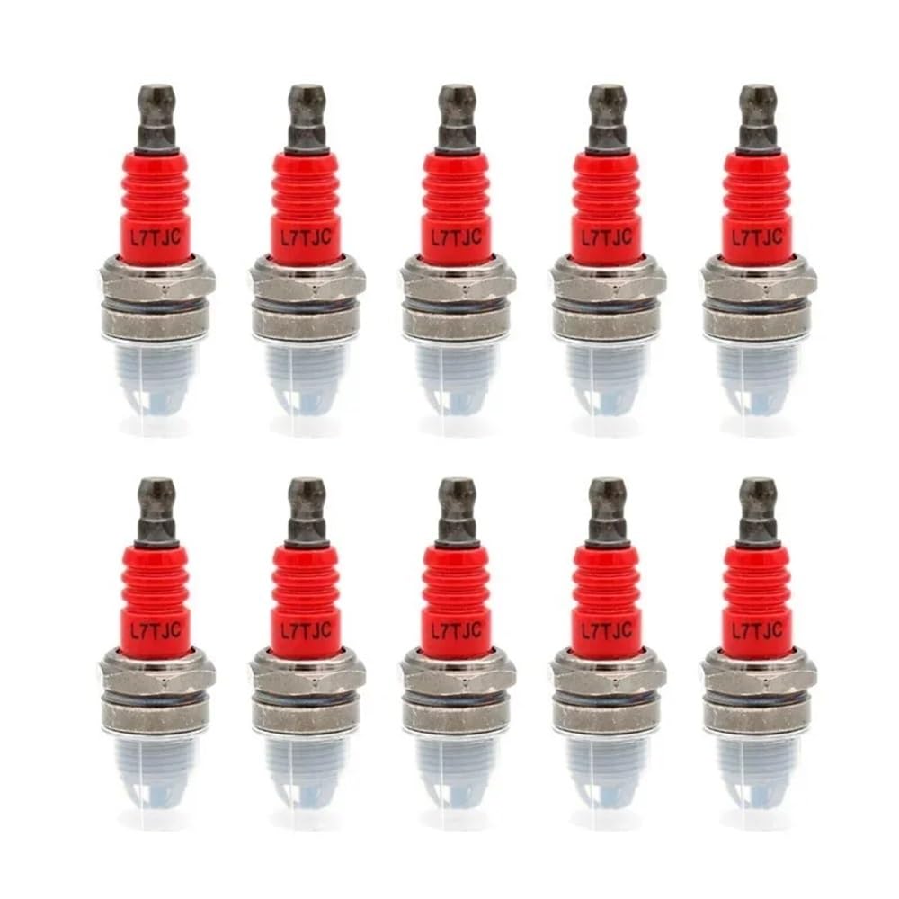 Lot de 10 Bougies d'allumage L7TJC for tronçonneuse à Essence et débroussailleuse