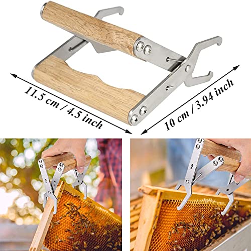 Rahmen Bienenstock Griff Imker Bienenkorb Imkerei Werkzeug Mit Holzgriff Zange Holzgriff Hochwertiger Hive Rahmen Bee… – Bild 4