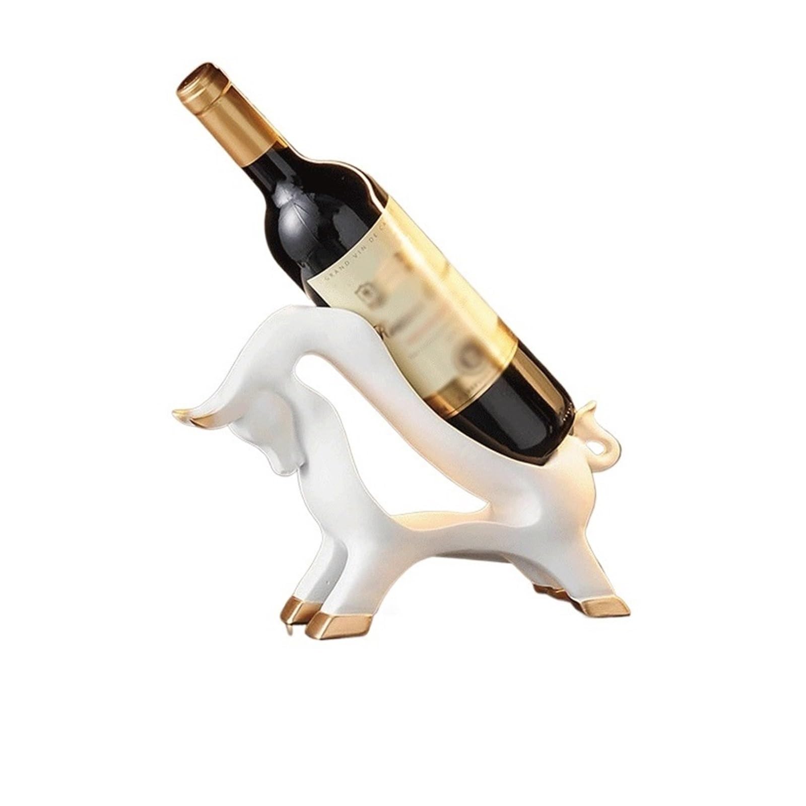 Porta Vini Portabottiglie Sagomato for Cucina casa Bar Sala da Pranzo Soggiorno(Bianco)