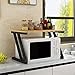 Microwave oven rack Kreatywność dom półki kuchenne stojak do kuchenki mikrofalowej dwuwarstwowy stojak do przechowywania przyprawy piekarnik półka żółta