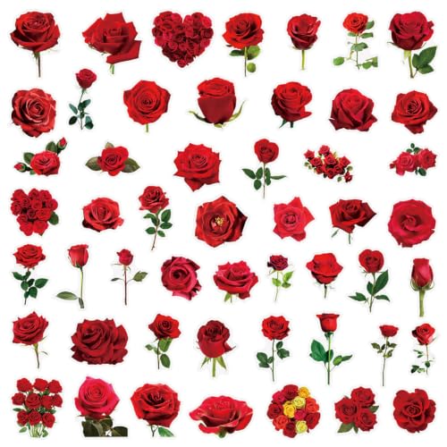 Image of 600PCS Floral Scrapbook Stickers Nature Flowers Stickers