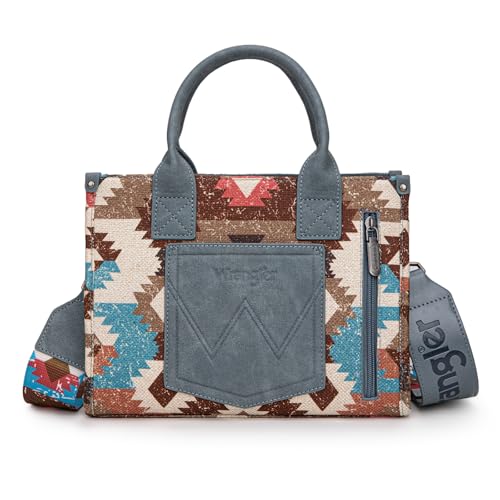 Image of Wrangler Purse Western Aztec Tote Bag Women Top Handle Handbags with Detachable Strap | Western