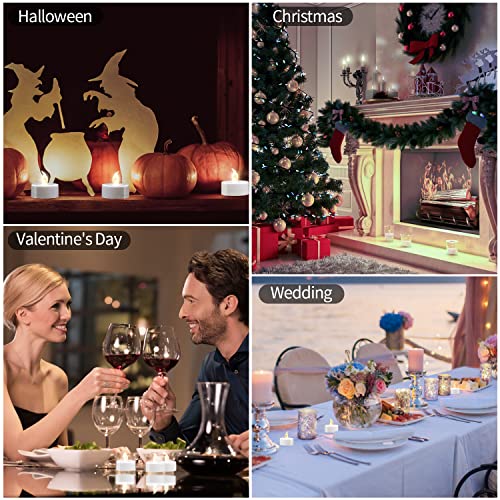 Koaby 12/24/50/100/200/400 Pack Battery Operated Tea Lights Candles, Flickering Flameless Led Lights thumb #5