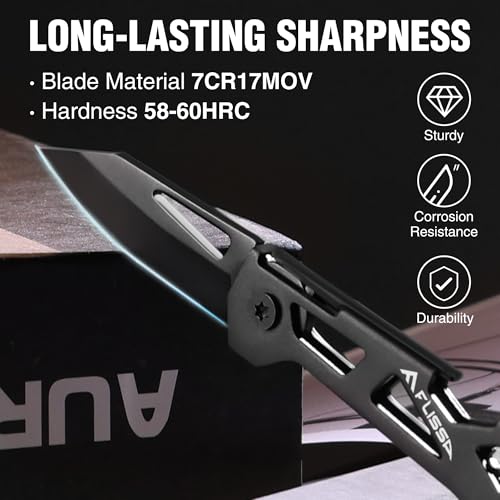 Image of FLISSA Mini Pocket Folding Knife with Bottle Opener
