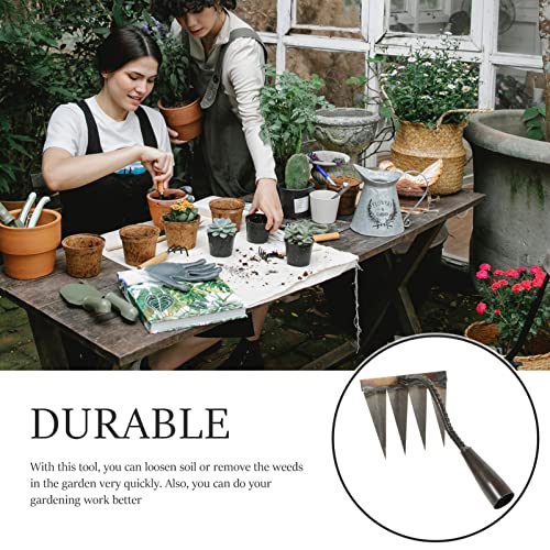 Rastrillo manual de acero para jardinería GANAZONO miniatura 5