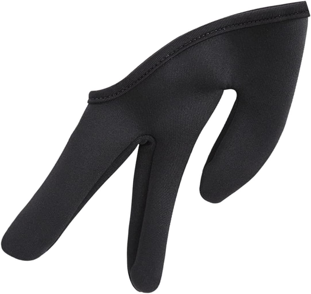 Outanaya 2pcs Hairdressing Safety Gloves Heat Resistant Three Finger Cover Styling Tools for Hair Curling