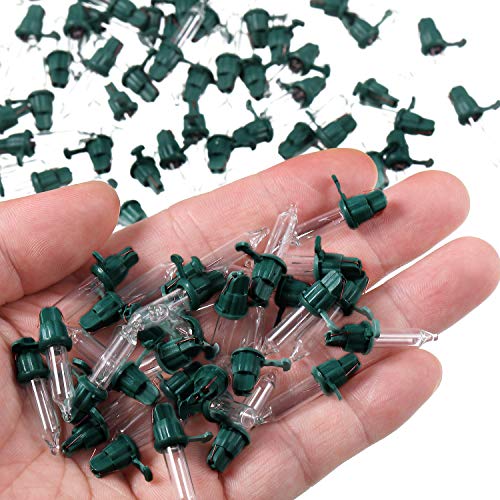 Mudder 60 Count Replacement Christmas Tree Light Bulbs 2.5V 0.425 Watt Replacement Light Bulb Mini Incandescent Wire String Lights Decoration For Prelit Xmas Tree thumb #3
