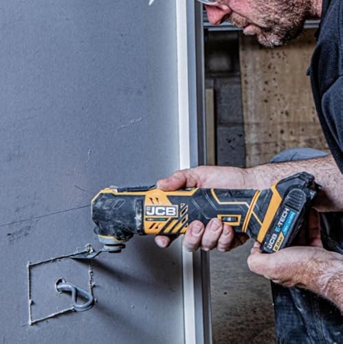 JCB 18v Cordless Multi Tool, Bare Unit, Variable Speed, Anti-Vibration & Tool Free Blade Changing, Rubber Grip - Quick Change Blade - 3 Year Warranty - Image 3