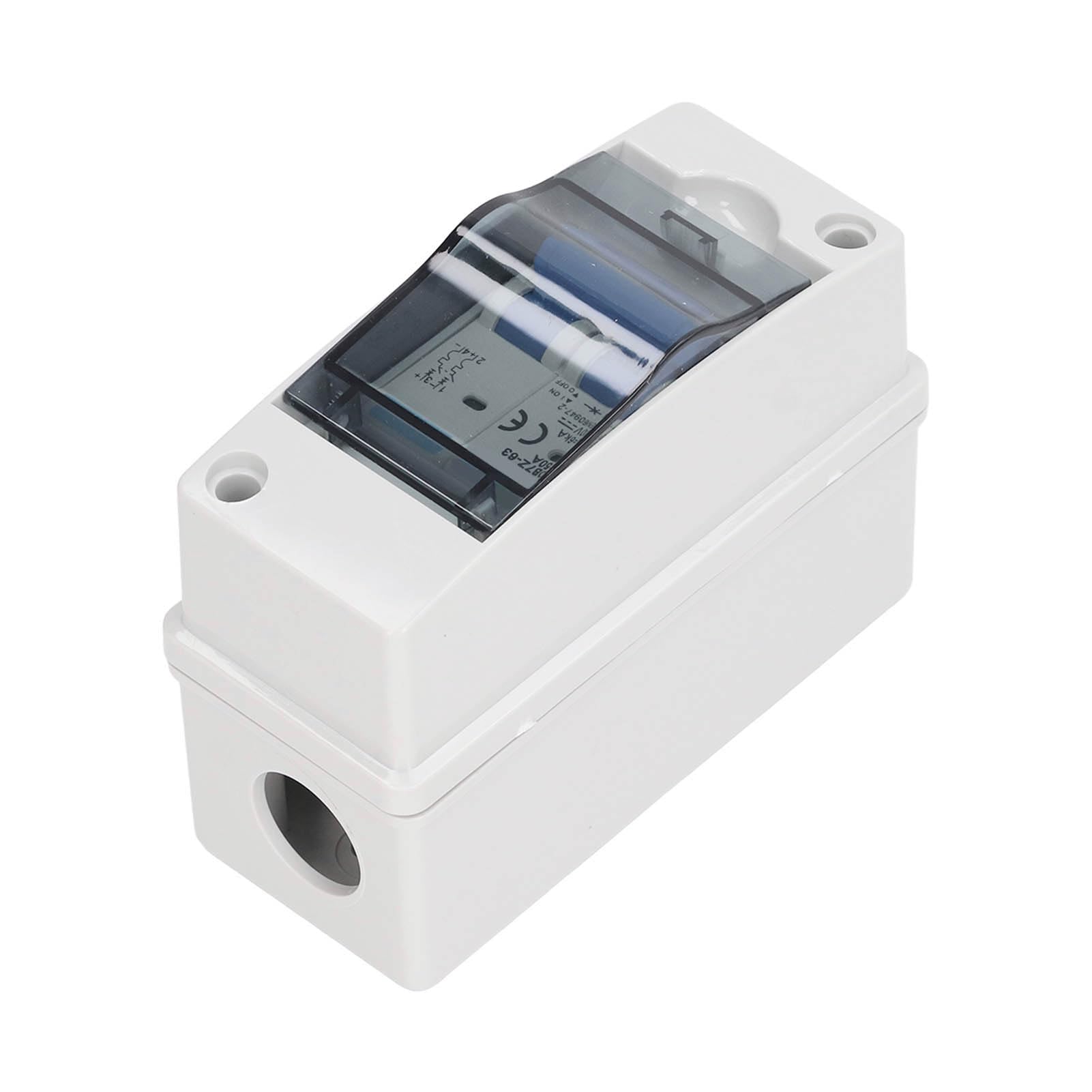 Asixxsix Disjoncteur miniature CC, 2 pôles 1000 V 50 A PV Interrupteur de déconnexion solaire avec boîtier étanche IP65 isolateur de circuit photovoltaïque pour panneaux solaires, maison, camping-car