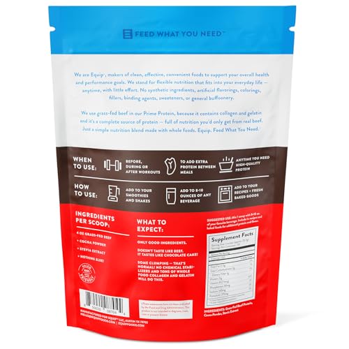 image for Equip Foods Prime Protein Powder | Clean, Grass Fed Beef Protein Isola