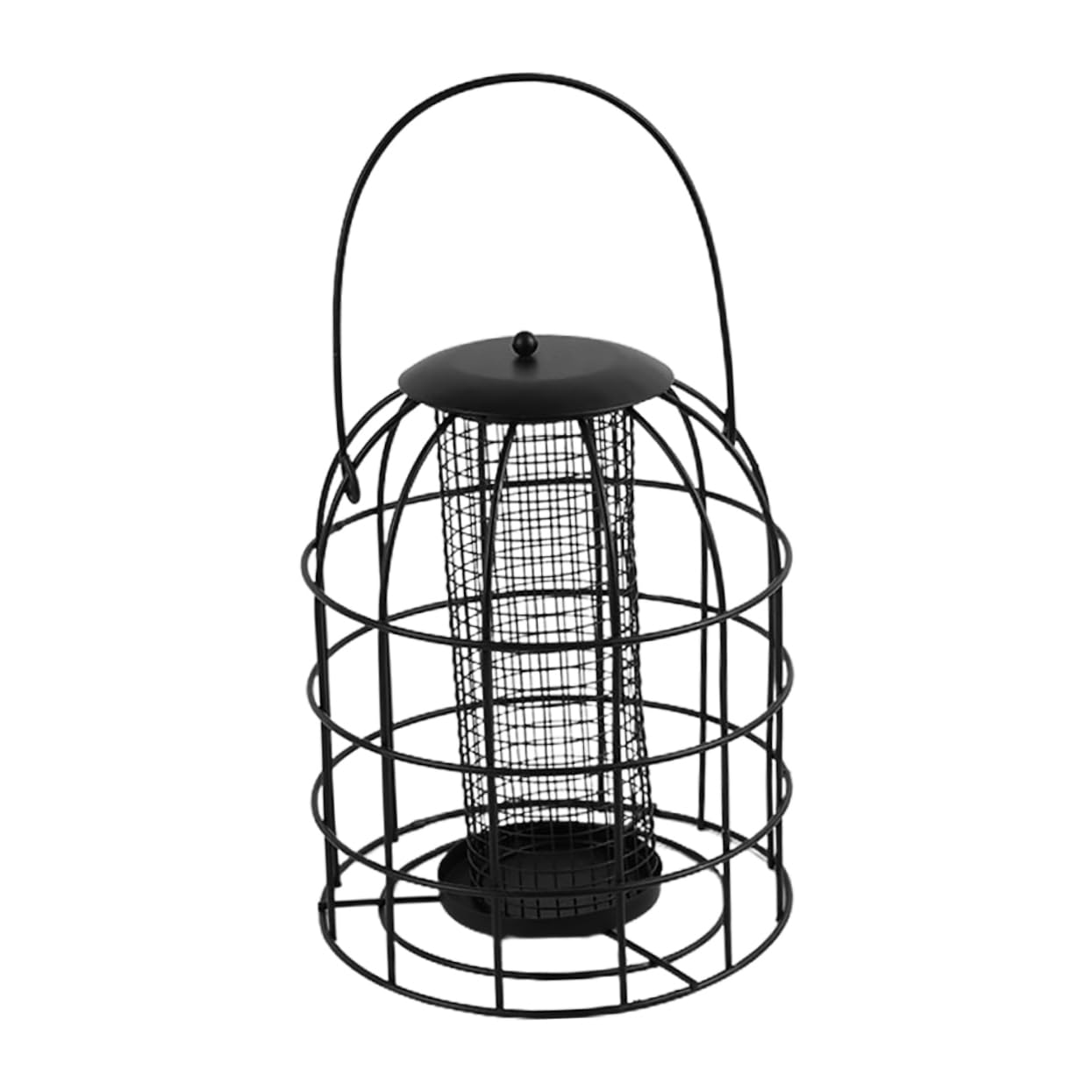 BESPORTBLE 1pezzi Mangiatoia Per Ferro Nero Con Rete Mangiatoia Appesa Per Pappagalli e Calopsite Accessori Per Per Casa e Negozio Di Animali