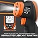 GOYERRNES Pyrometer 30:1 Industrial, -58℉ to 2732℉ Digital High Temp Infrared Thermometer, Non Contact Laser Thermometer Gun, IR Temperature Gauge for Forge Grill (NOT for Human)
