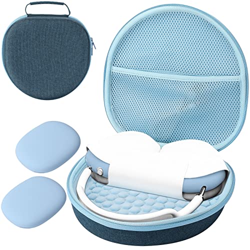 ProCase Hard Case for Apple AirPods Max & AirPods Max 2, Travel Protective Carrying Case with Silicone Ear Cushion Covers
