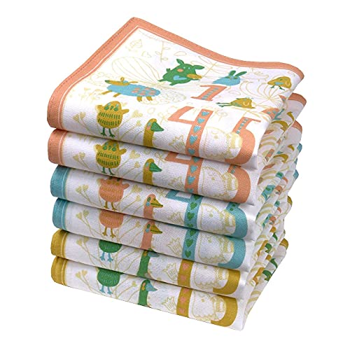 merrysquare - Kindertaschentücher - 100% Baumwolle - Ca. 26cm - 6 Stücke (Numbers) Cover
