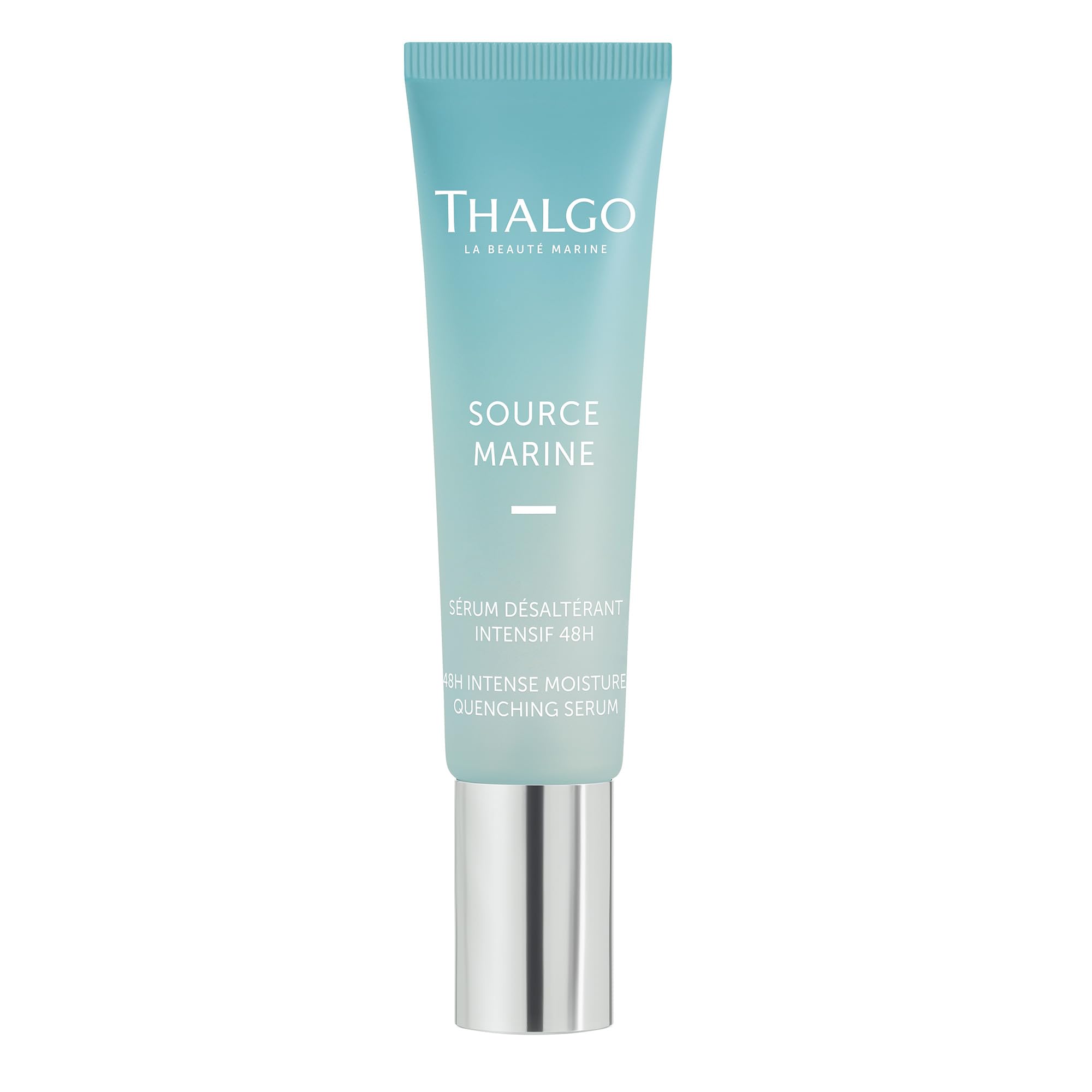 THALGO Intensiv-Feuchtigkeits-Serum 30 ml – Feuchtigkeitsserum mit Hyaluronsäure & Meerwasser-Konzentrat – 48h Hydration – Für feuchtigkeitsarme und dehydrierte Haut